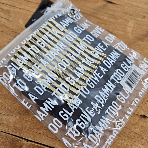 New Kitsch X Justine Marjan Classic Rhinestone Bobby Pins Set of 12 - Picture 5 of 6